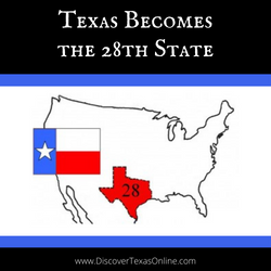Texas Becomes the 28th State in the Union
