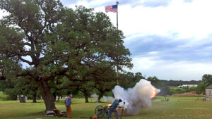 Fort Martin Scott cannon fire