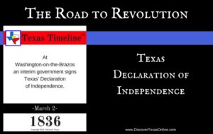 Road to Revolution: Texas Independence Day!